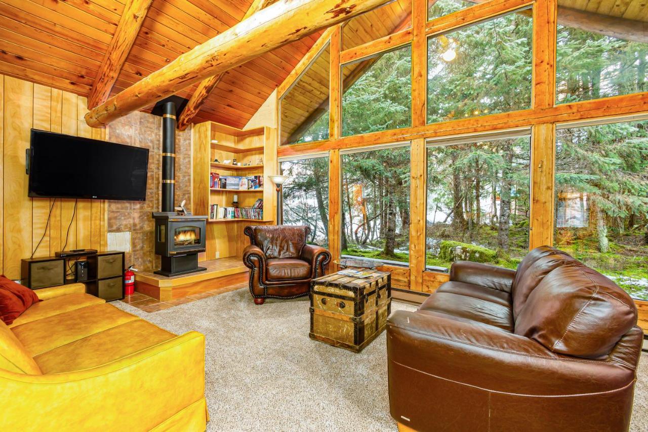 Alpine Meadows Log Cabin Girdwood Luaran gambar